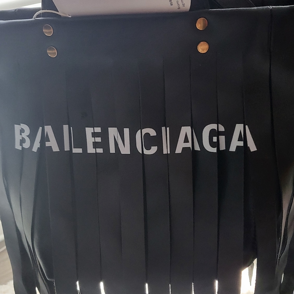 Balenciaga Laundry Cabas Leather Crossbody Bag